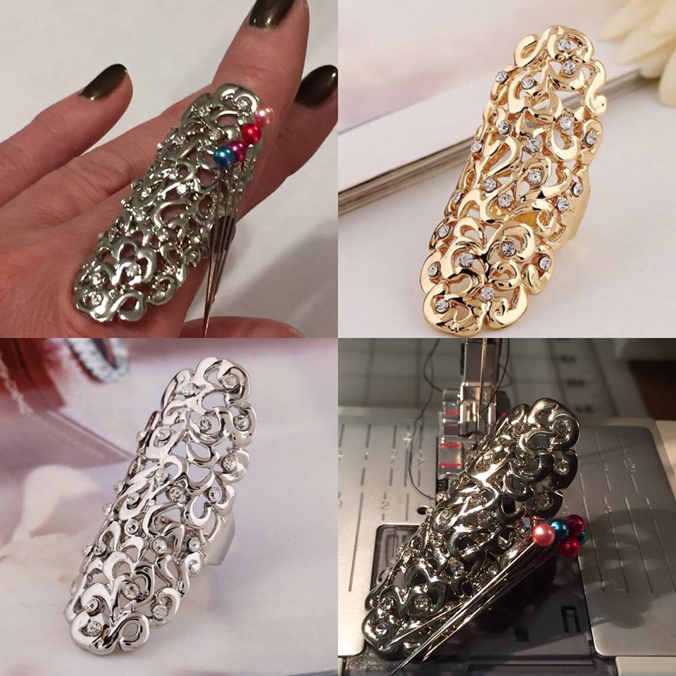 Quiltessa Patchwork palette ring pin holders and pin pickers FREE domestic shipping