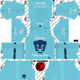 Pumas UNAM 2018/19 Kit - Dream League Soccer Kits