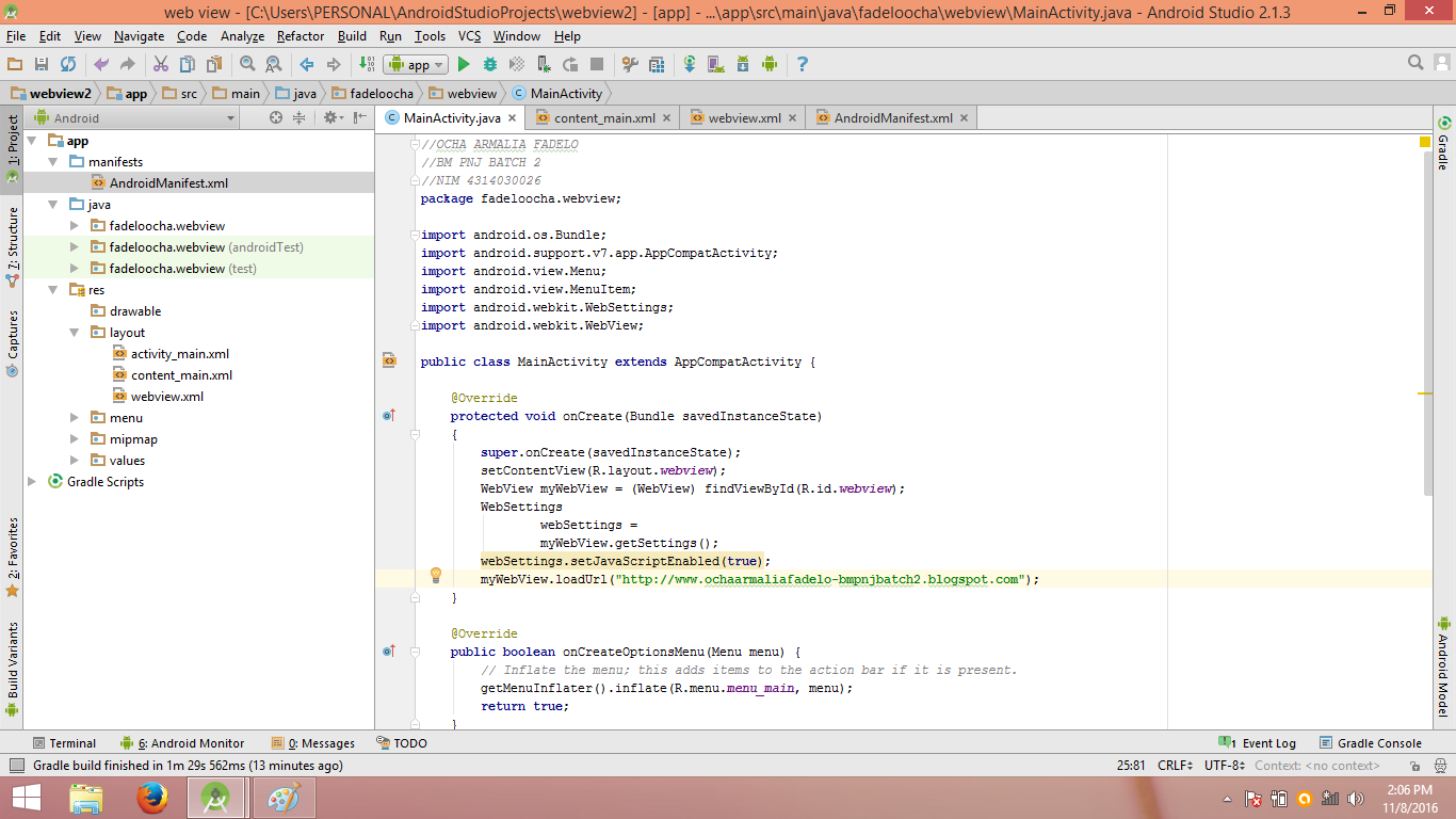 Mainactivity java