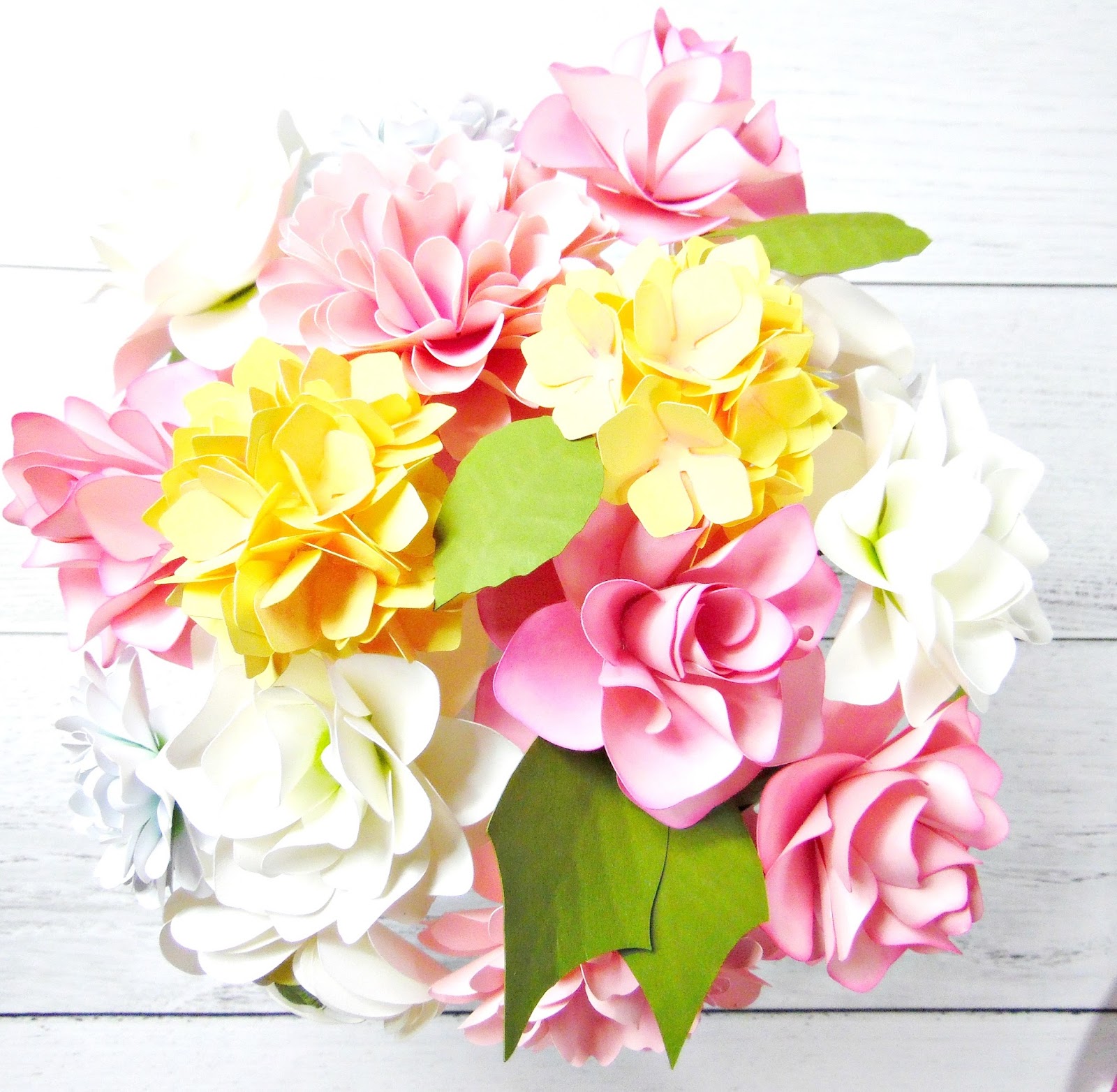 Mama's Gone Crafty Wedding Centerpiece DIY Paper Flower Arrangment
