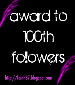 Follower ke-100 Farah's Blog