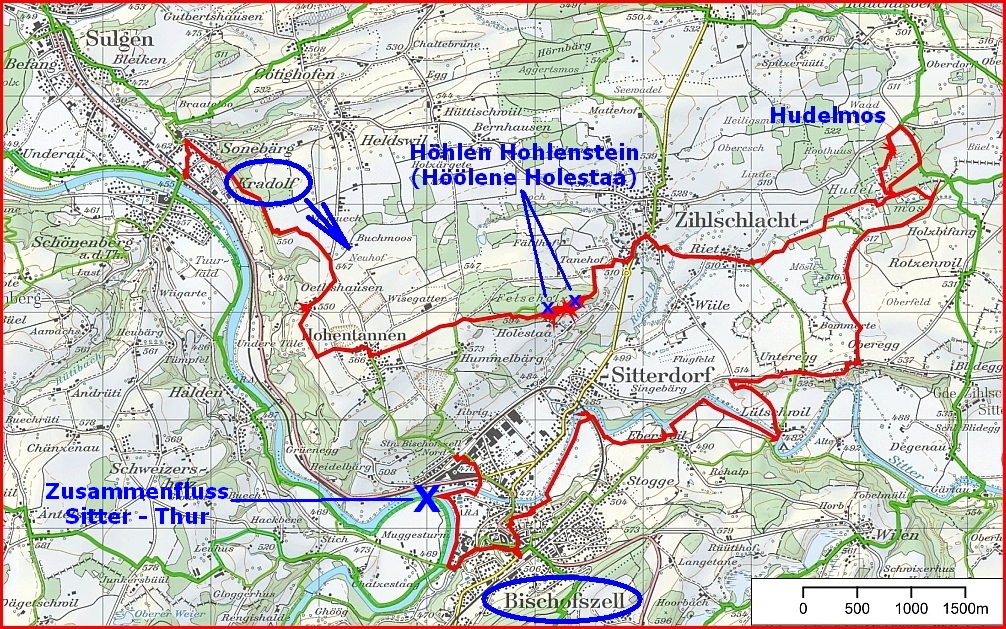 Pfannenstiel Wanderblog: Zu Höhlen und durch Moore im Thurgau: Höölene