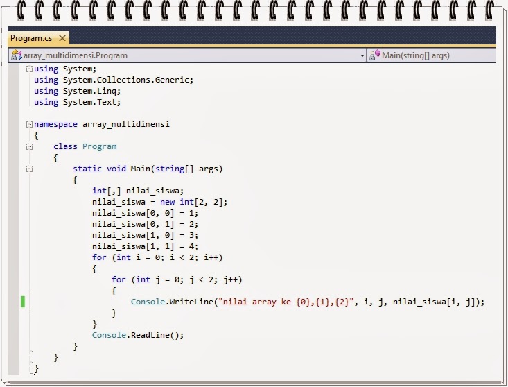 Array | Lab Pemrograman Visual | Megi Rahman