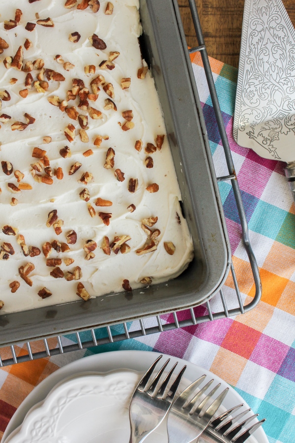 Coconut Pecan Cake with Coconut Rum Frosting SundaySupper