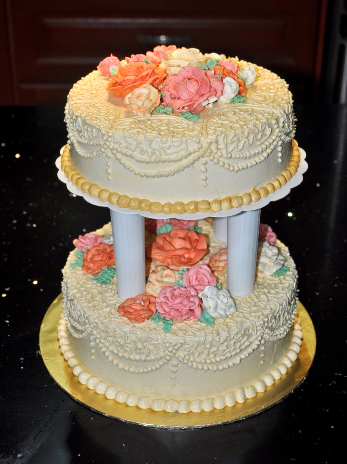 PRISHA's HOME BAKES Fondant or Buttercream Wedding Cake