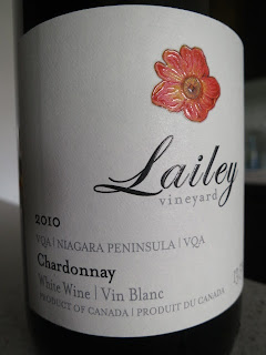 Lailey Chardonnay 2010 from VQA Niagara Peninsula, Ontario, Canada