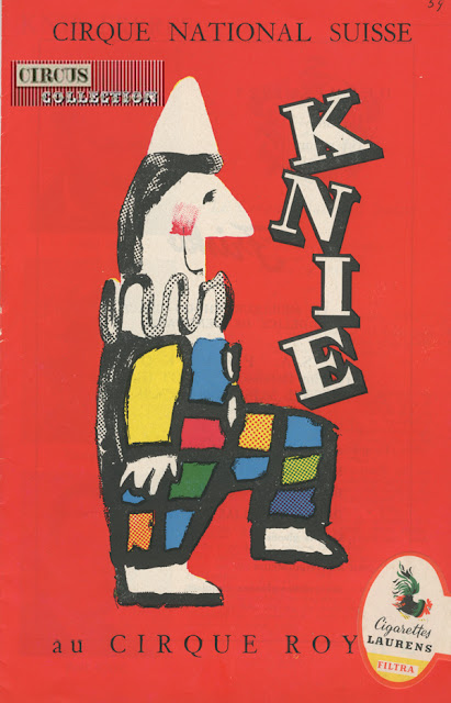 programme papier du Cirque Knie 1959