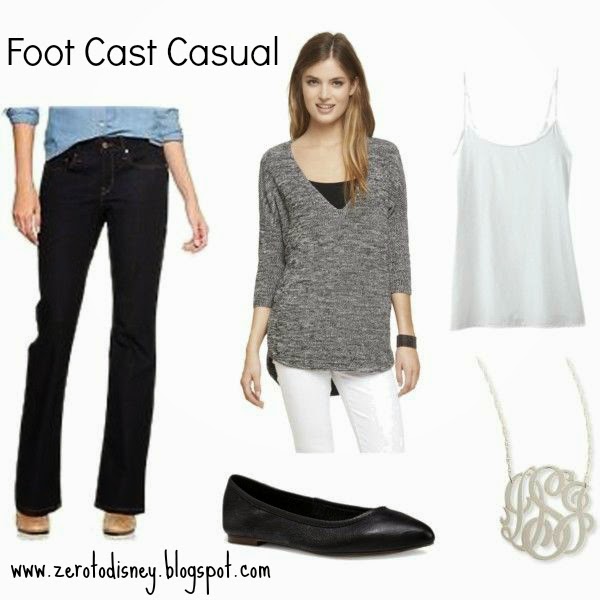 Zero to Disney What To Wear With a Foot Cast or Walking Boot