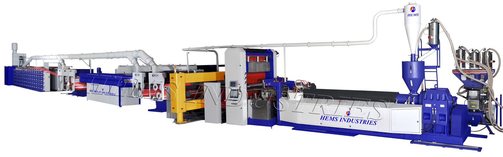 PP/HDPE TAPE EXTRUSION LINE HEMS INDUSTRIES PVT LTD