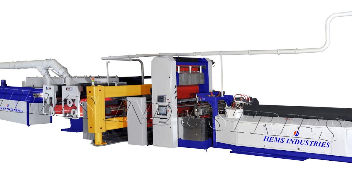 PP/HDPE TAPE EXTRUSION LINE HEMS INDUSTRIES PVT LTD