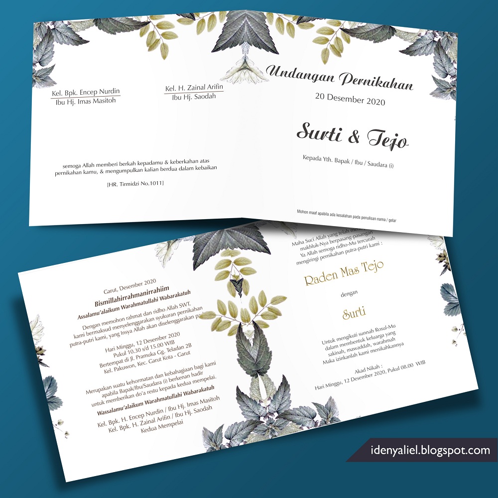 Undangan Pernikahan Elegan Jual Undangan Pernikahan