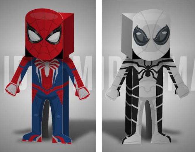 PAPERMAU Marvel's SpiderMan SpiderMan Paper Toys by Mr. Dmand
