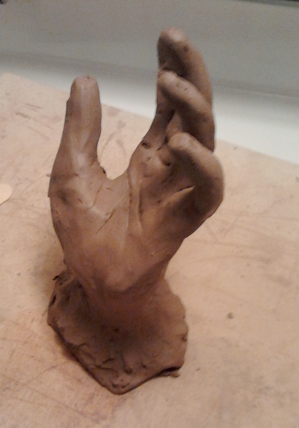 Clayzee Hand Sculpture (Ring Holder)