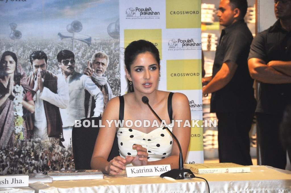 Katrina Kaif in Polka Dotted Dress - Katrina Kaif Latest Pics - Launch Of Rajneeti Book - April 2012