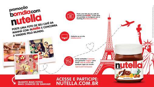 Promoção de NUTELLA® leva consumidores para tomar café da manhã em qualquer lugar do mundo.