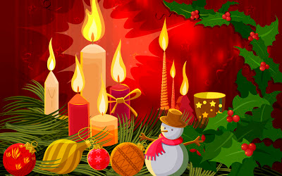 decorated-candels burning-Christmas-desktop-wallpapers decorated-candels burning-Christmas-desktop-wallpapers