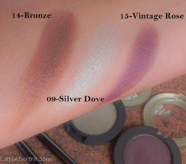 Swatches de sombras mono