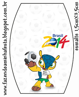 Mundial de Fútbol Brasil 2014: Etiquetas para Candy Bar, para Imprimir Gratis.