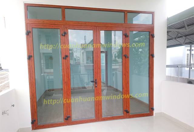 Cửa Nhôm Kính Vân Gỗ Cửa Nhôm Kính Vân Gỗ