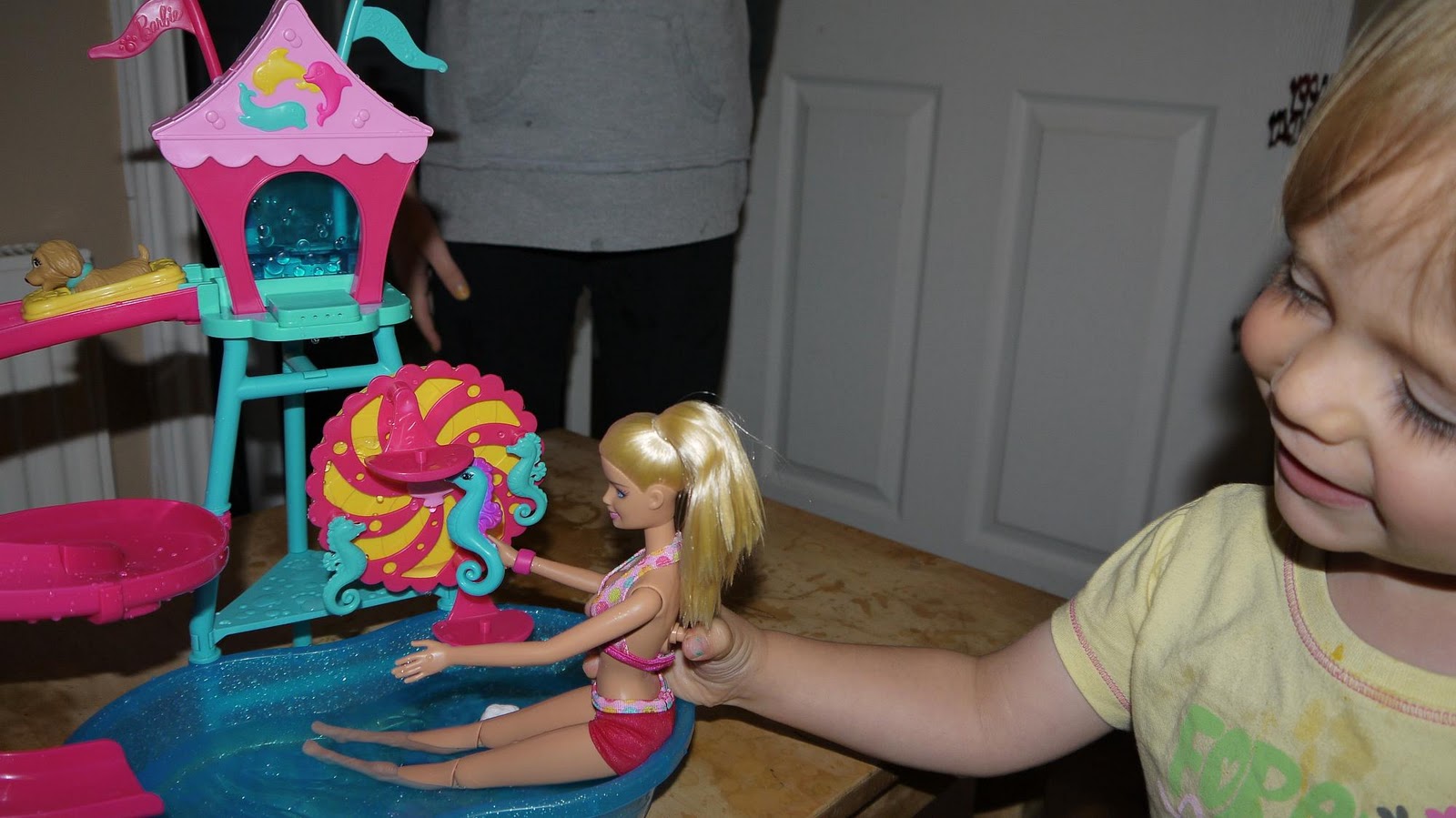 Inside the Wendy House Barbie Puppy Water Park