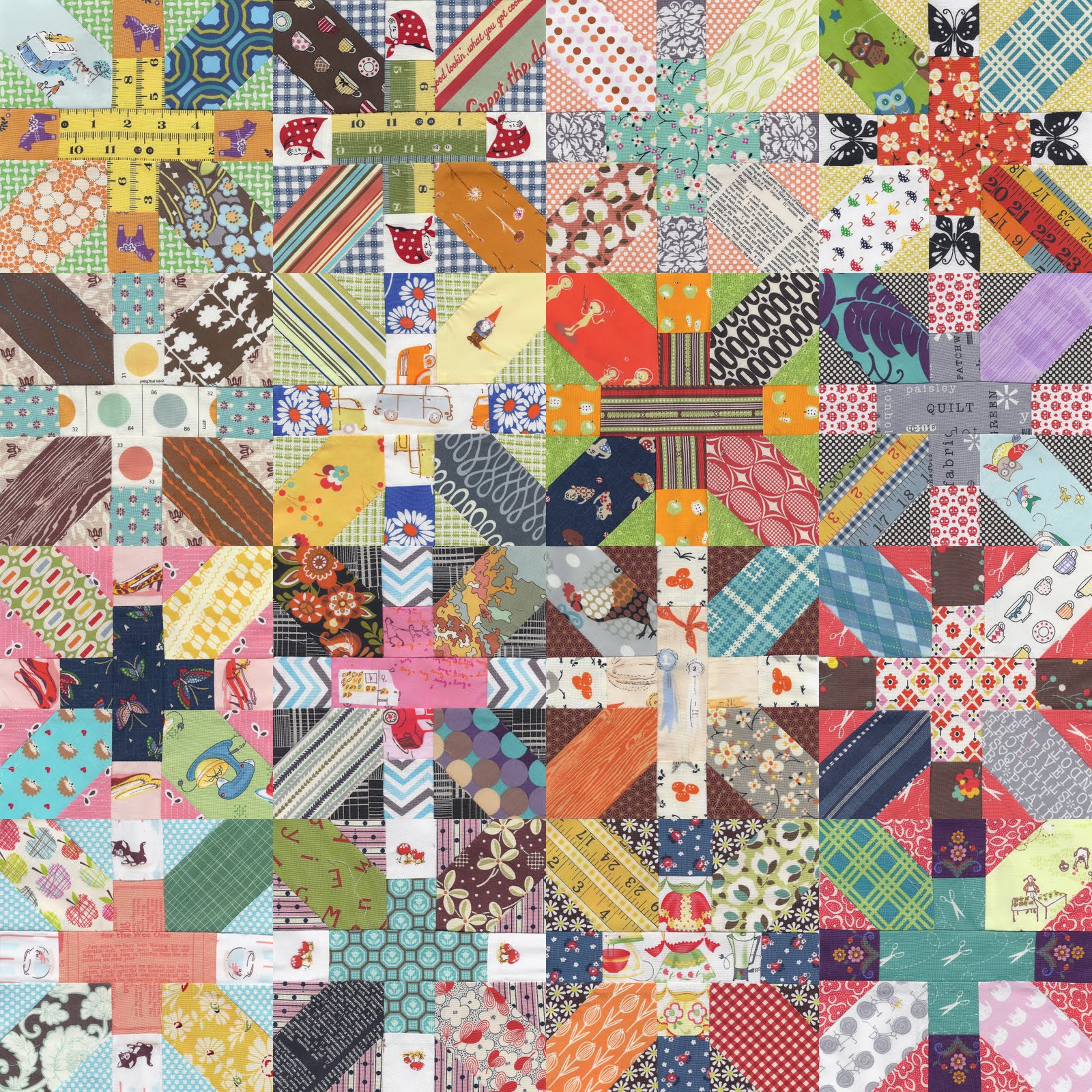 Gone Aussie Quilting Progress on Japanese + and X Quilt