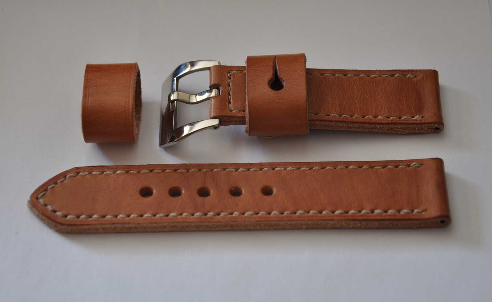 CentaurStraps Handmade leather watch straps Vintage ammo style handmade leather watch strap