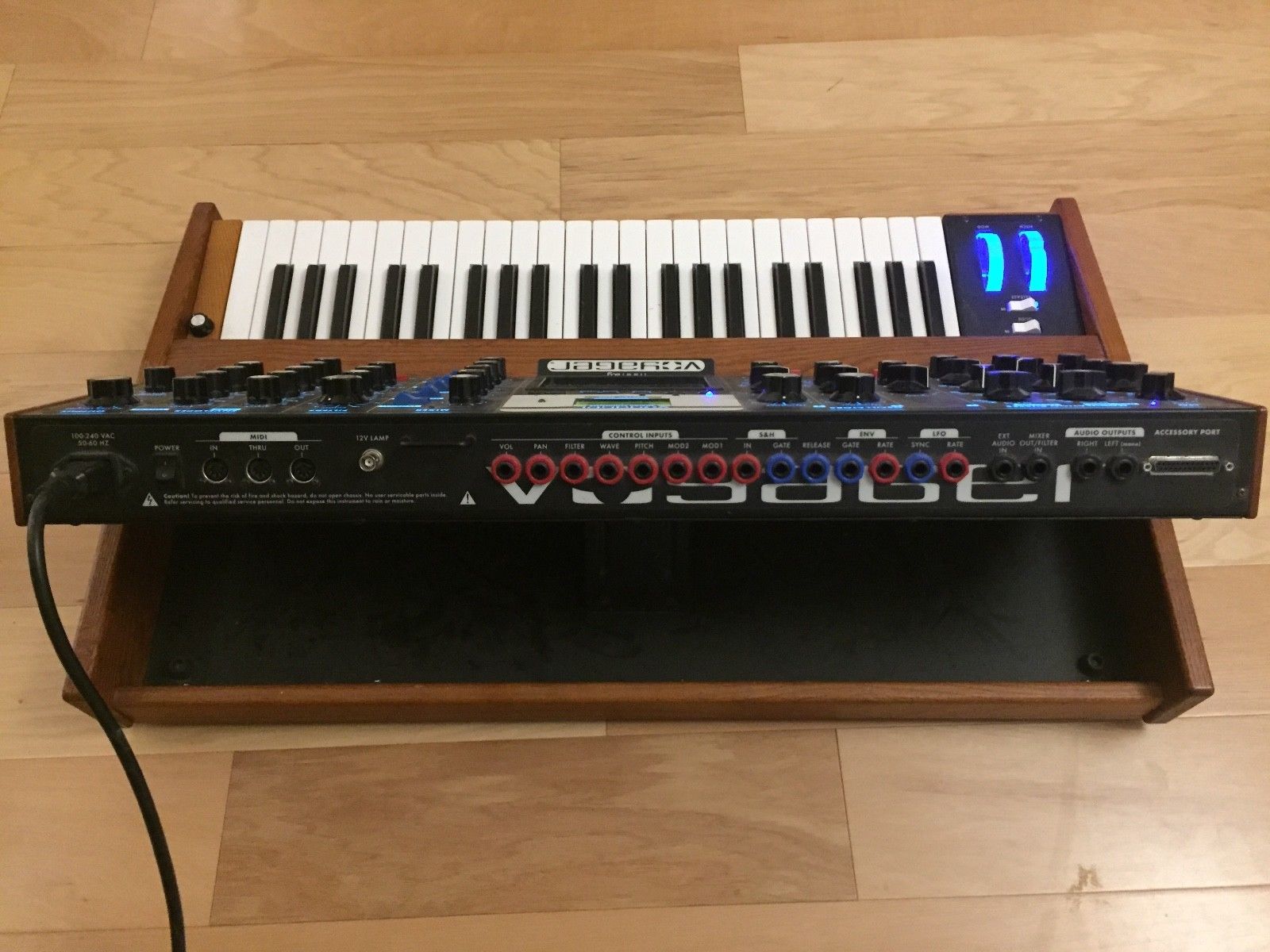MATRIXSYNTH Moog Minimoog Voyager Electric Blue Synthesizer (V3) w/ VX