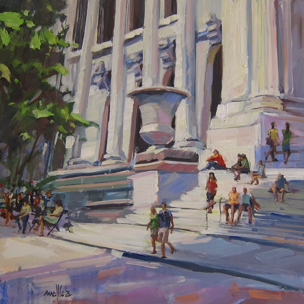 Patti Mollica - Paint Whatever, Whenever : How to put figures into an urban landscape painting