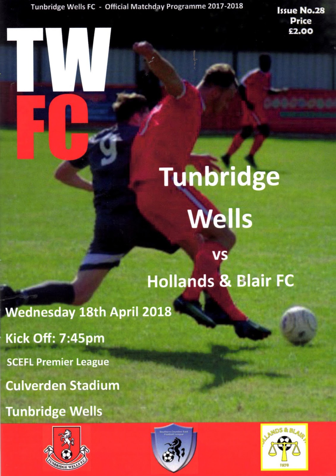 That'll be the Day Tunbridge Wells 2 Hollands & Blair 1