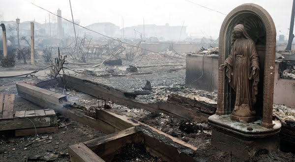 Blessed Virgin Mary Statues Survives Hurricane Sandy and Queens Fire