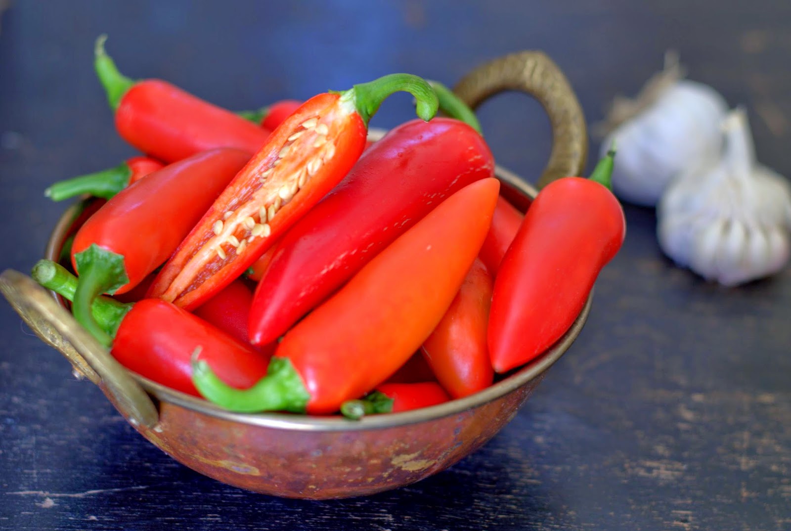 red chilies for my harissa