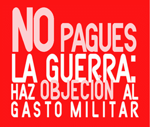 Logo Campaña Objeción al gasto militar