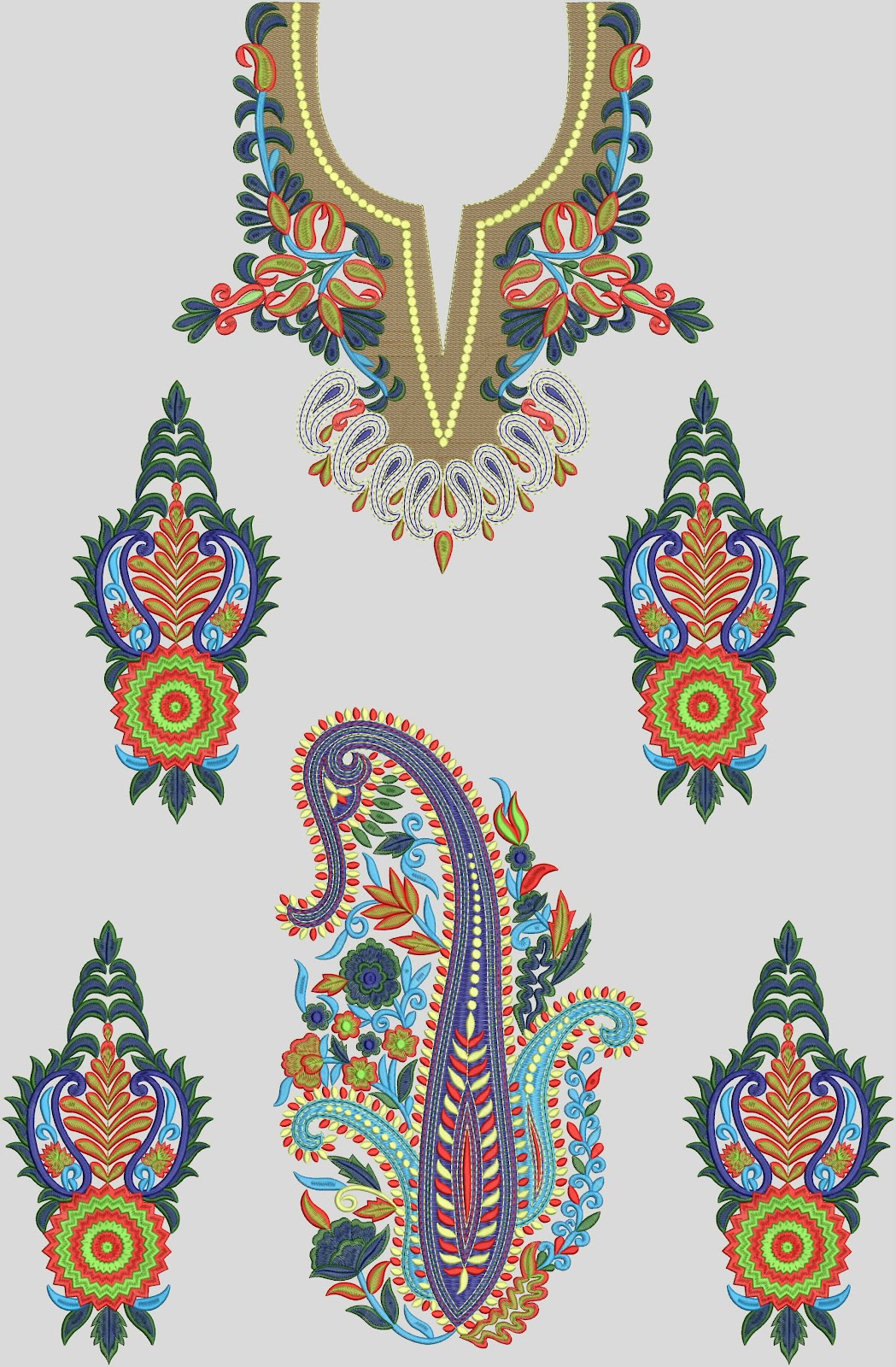 Awesome Ladies top embroidered tunics designs Latest