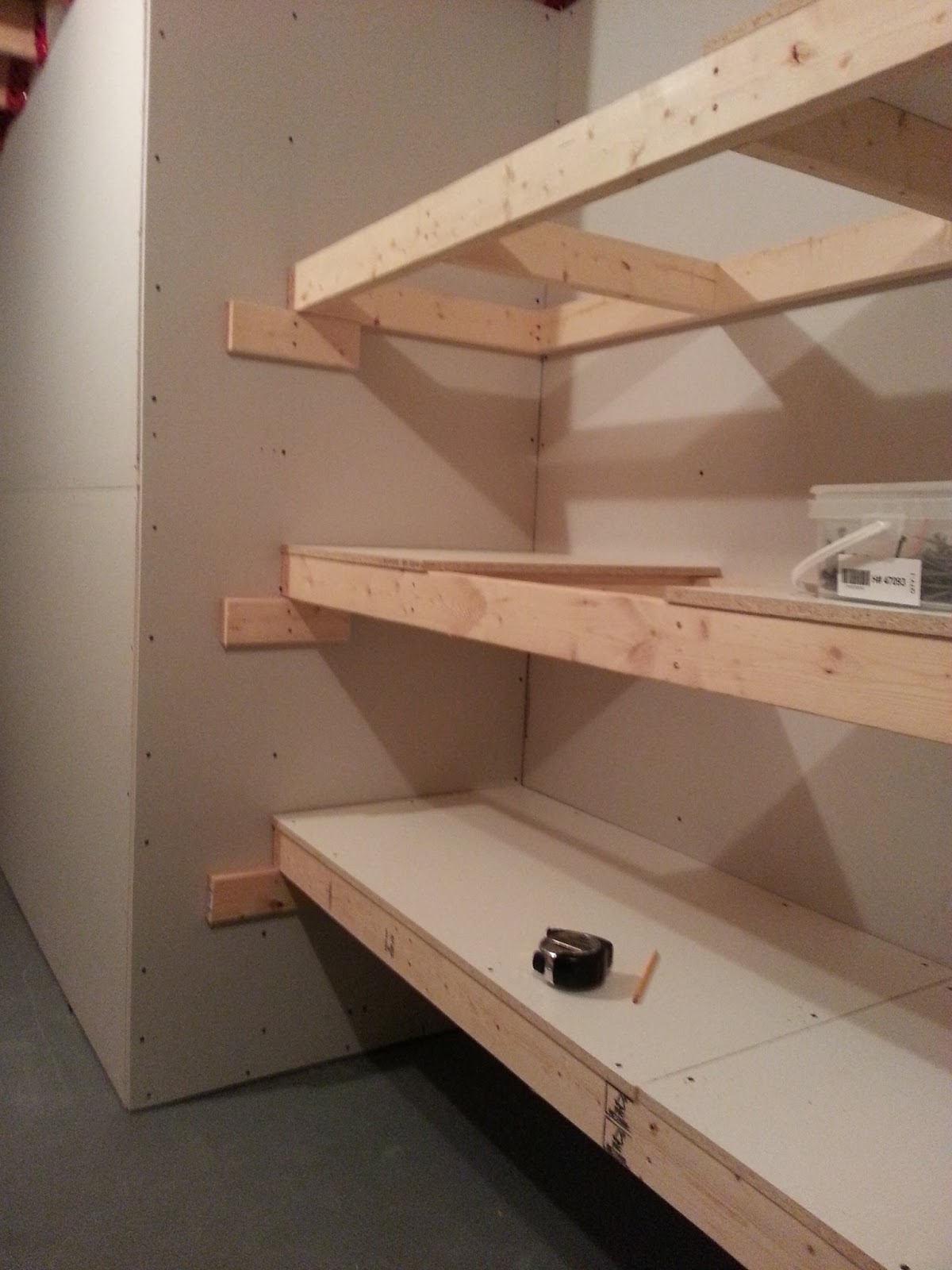 Do It Yourself Builds How to Build Storage Room Shelves
