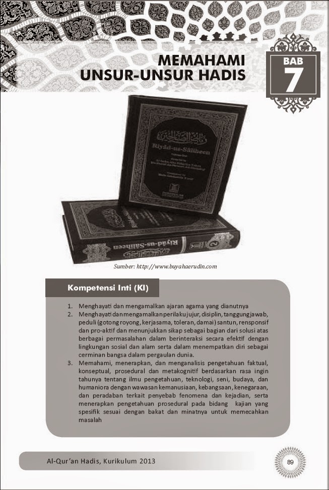 Silabus Quran Hadist Mts Kelas 7 Kurikulum13 / Download