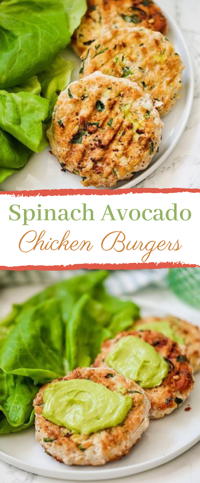 Spinach Avocado Chicken Burgers # Paleo #AIP