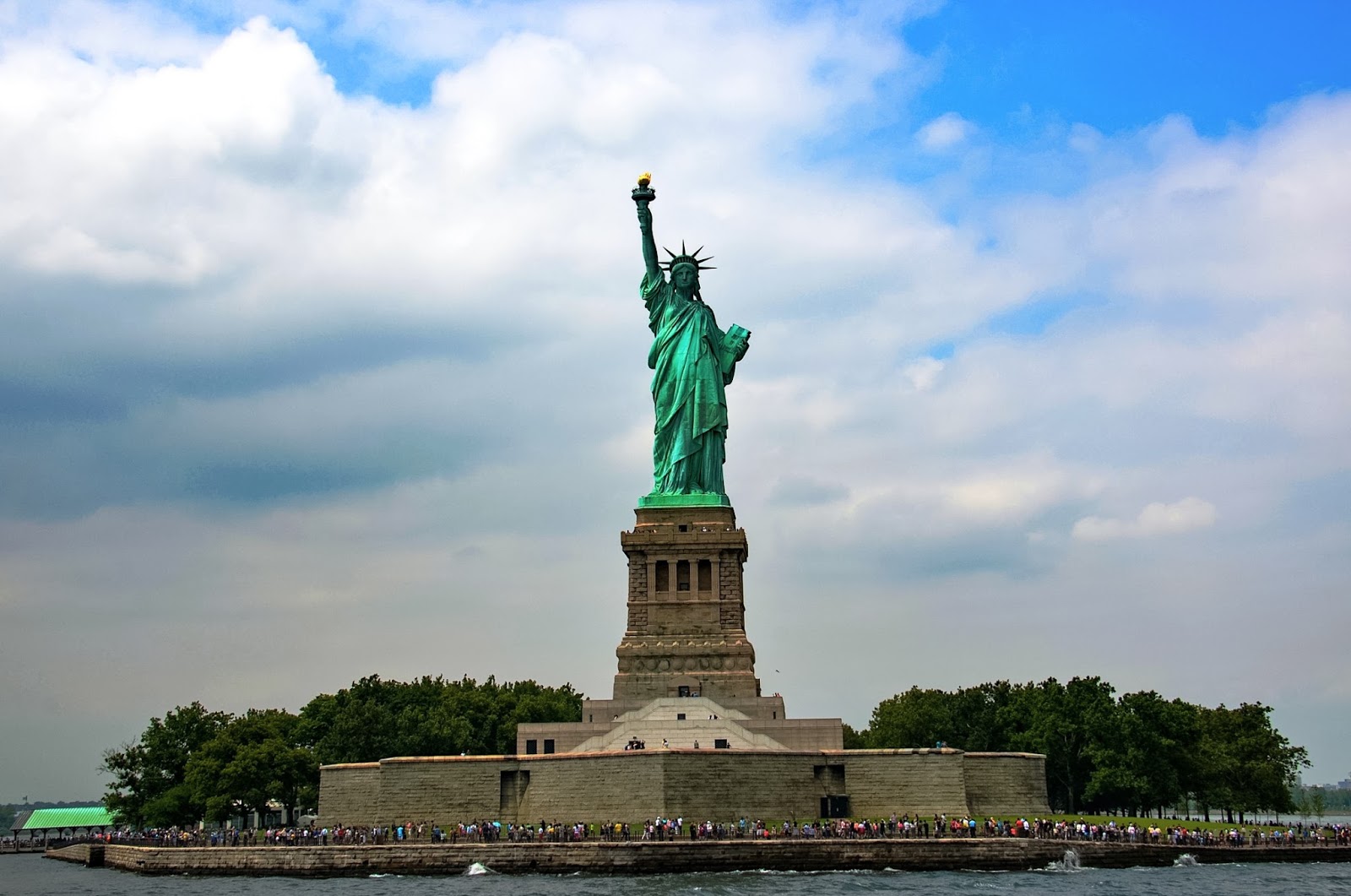 Checking Out The Statue of Liberty From The Water A Make Believe World
