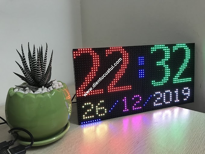 Đồng hồ Led lịch vạn niên Lịch âm Matrix P5 - 2022
