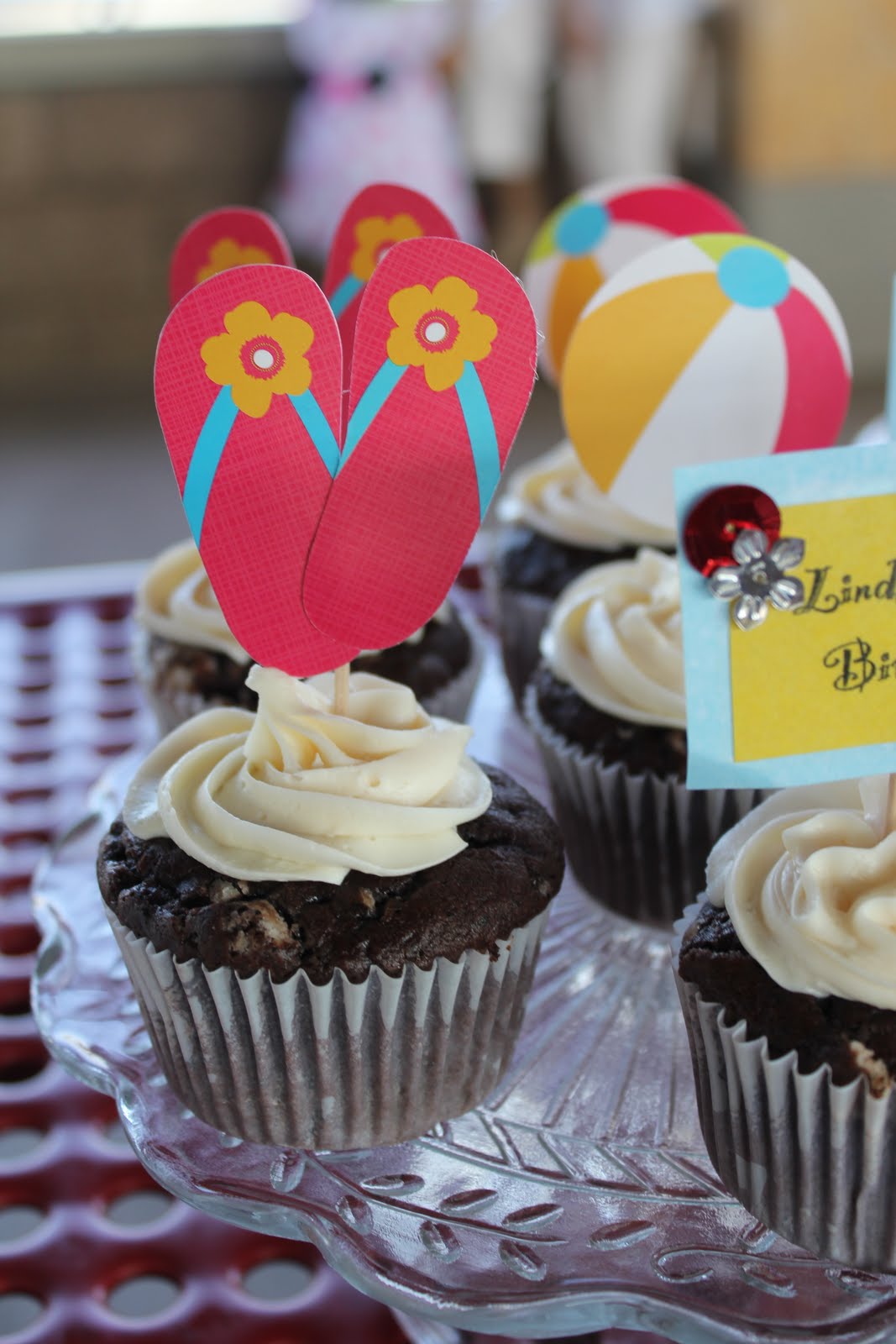 My Life as a Cupcake Addict Dessert Table Lindsey's Pool Party