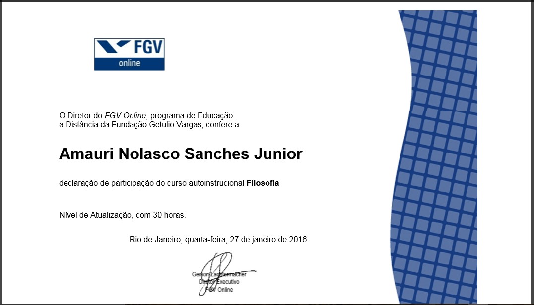 Diploma de Filosofia