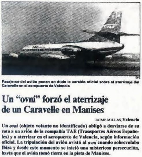 ufo valencia manises volo aereo