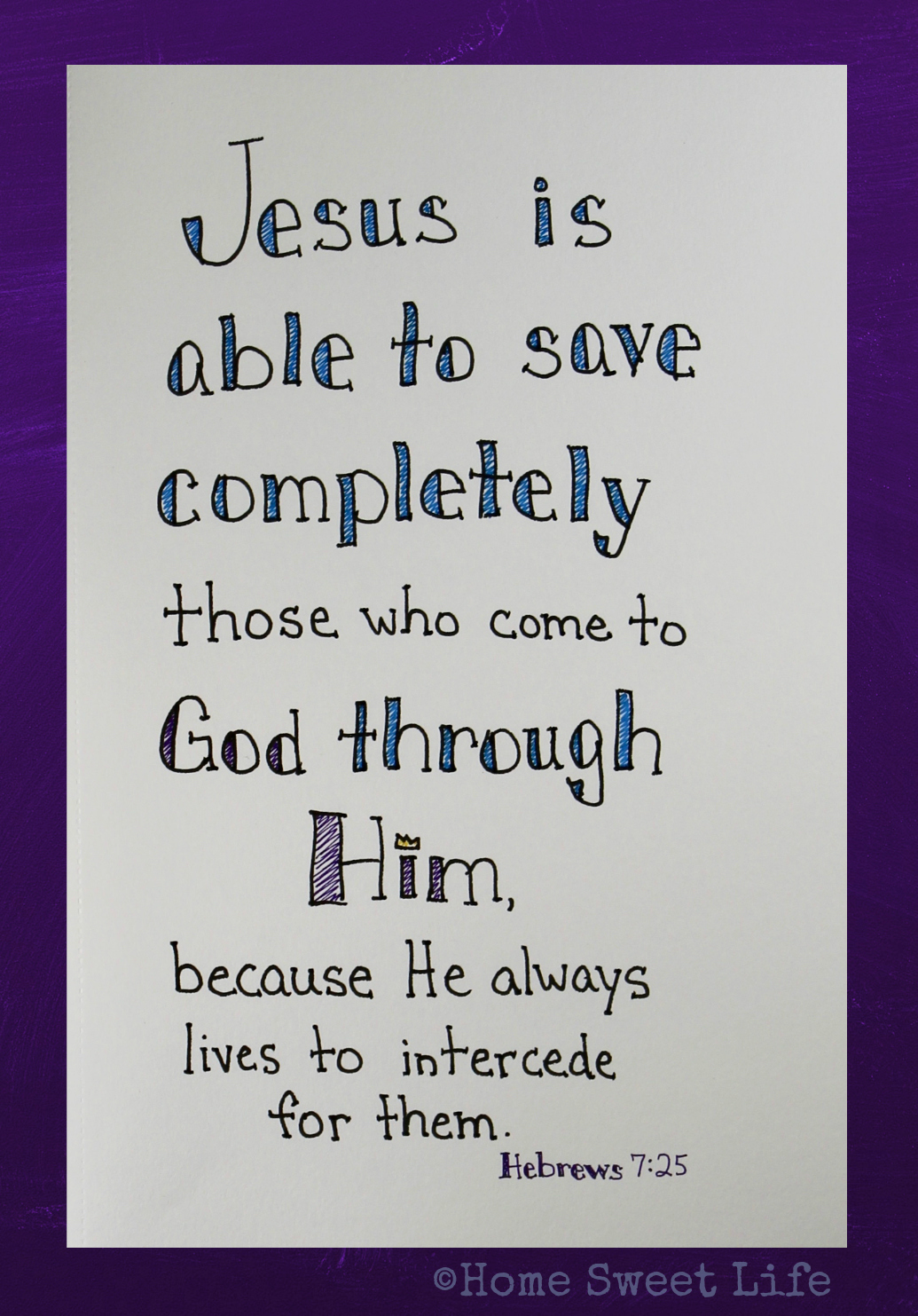 Home Sweet Life Hebrews 725