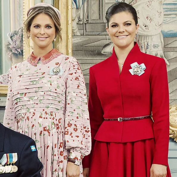 Crown Princess Victoria, Princess Sofia, Sara Hellqvist, Queen Silvia, Princess Madeleine Valentino dress and coat