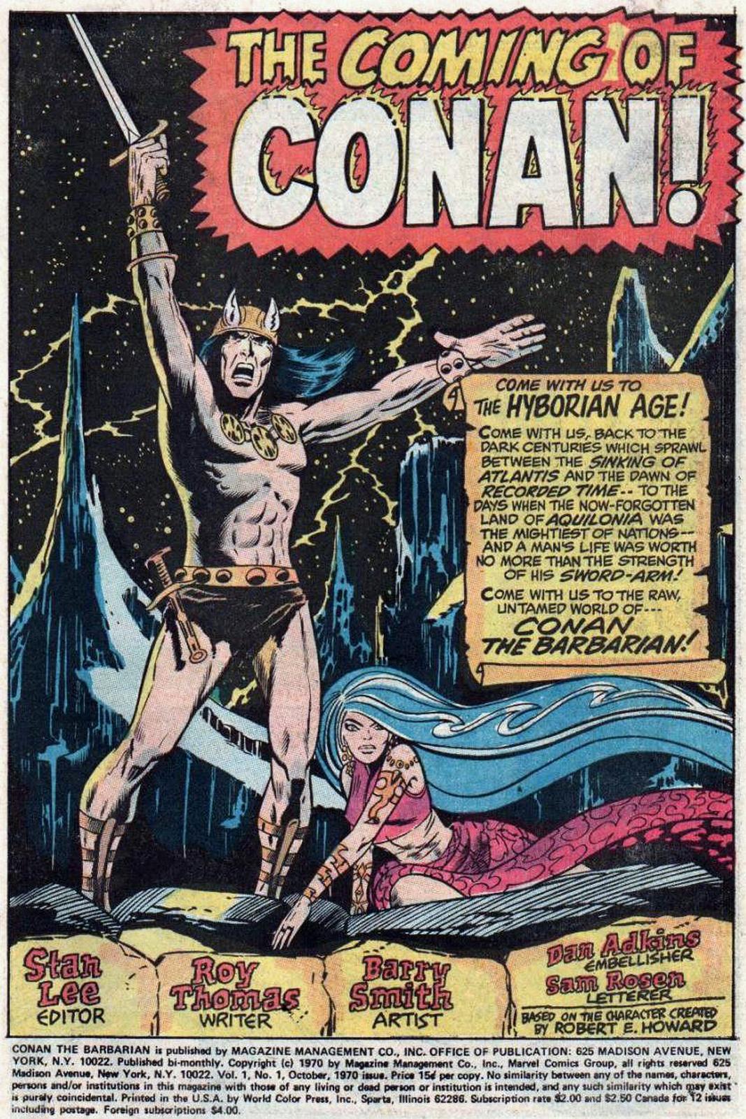 CRIVENS! COMICS & STUFF: BARRY SMITH CONAN THE BARBARIAN SPLASH PAGE