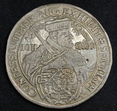 German Coins Saxony Thaler silver coin