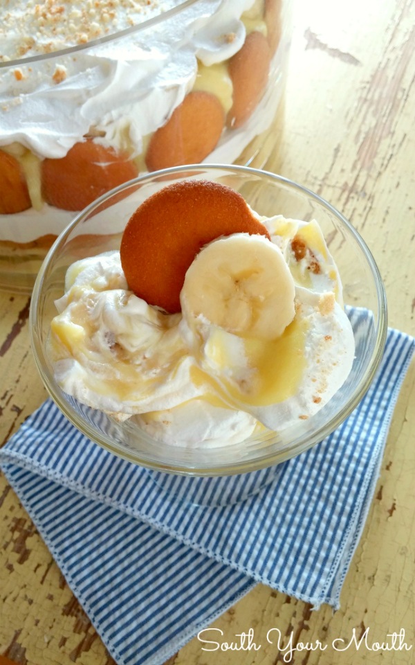 Shortcut Southern Banana Pudding! An easy but still oh-so-delicious recipe for banana pudding that you can whip up quick without all the work!