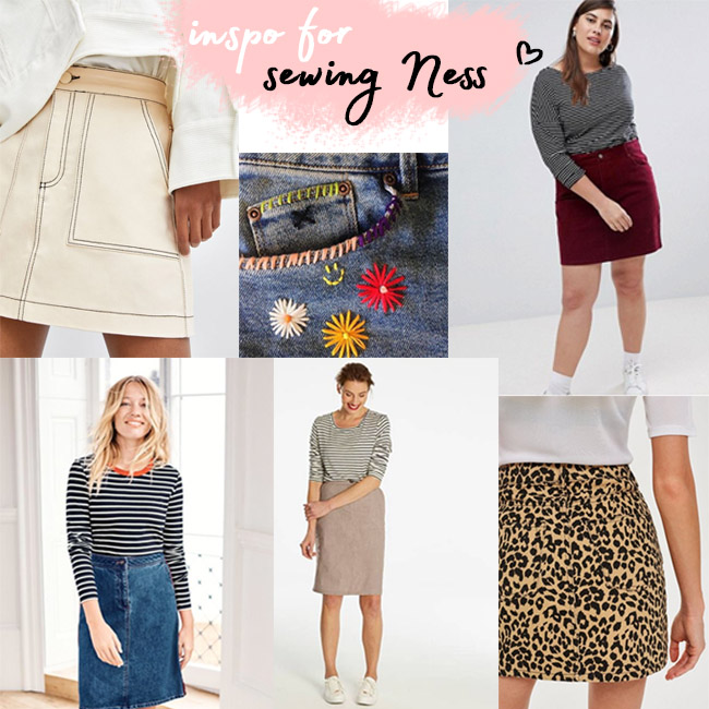 Inspiration for making the Ness skirt - sewing pattern by Tilly and the Buttons