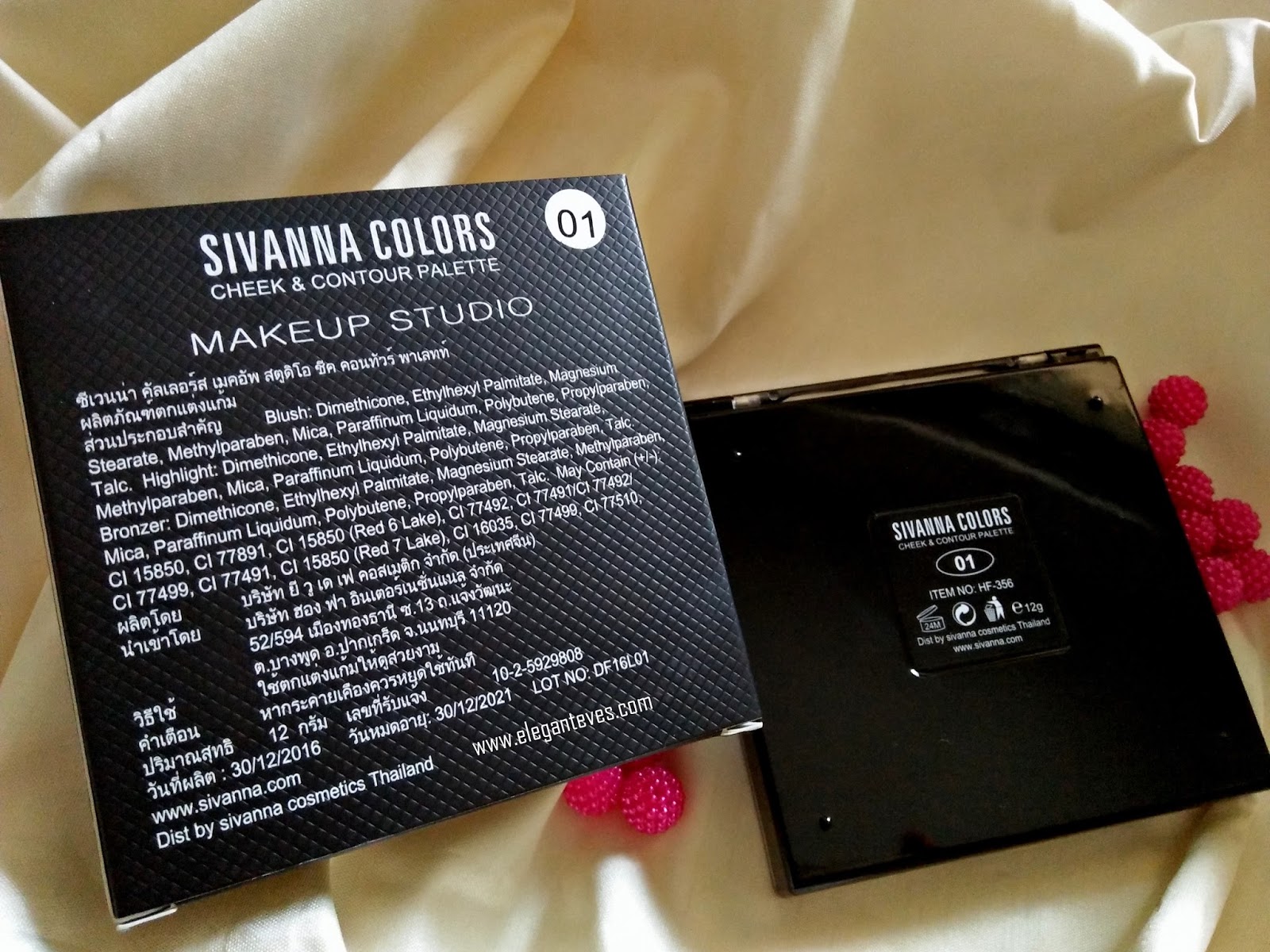 Sivanna Colors Makeup Studio Cheek & Contour palette, 01 Review