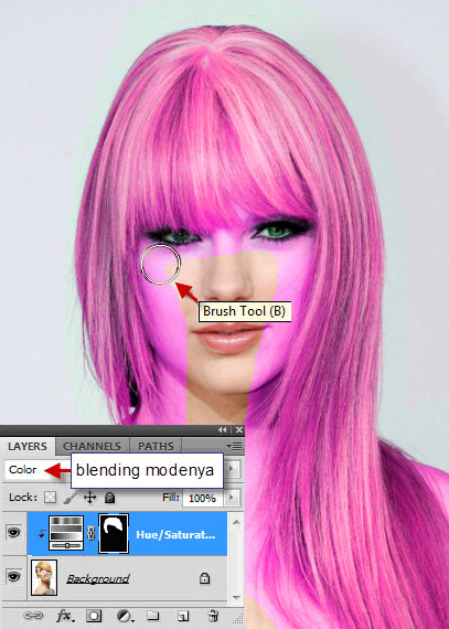 Mengganti Warna Rambut dengan Photoshop - dimension graphic