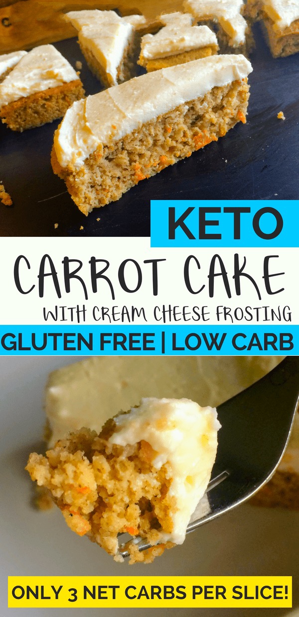 Low Carb Keto Carrot Cake with Cream Cheese Frosting Recipe Reni's
